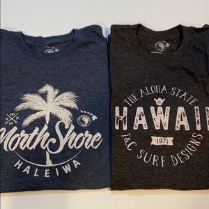 Lot of 2 New Hawaiian T&C Surf T-Shirts 🏄‍♂️